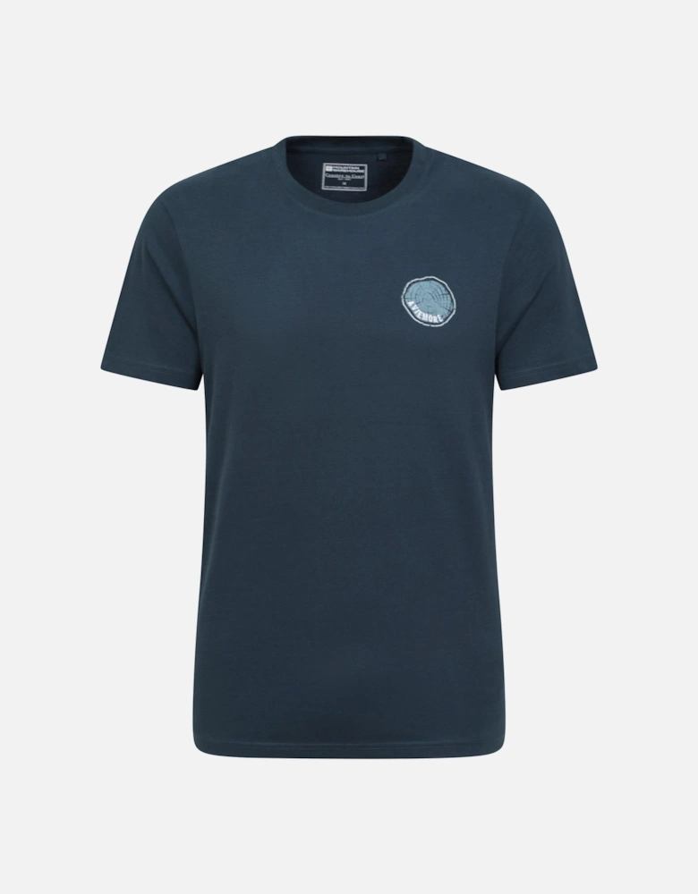 Mens Aviemore Tree Ring Organic T-Shirt