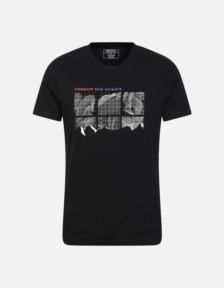 Mens Conquer New Heights Organic Cotton T-Shirt