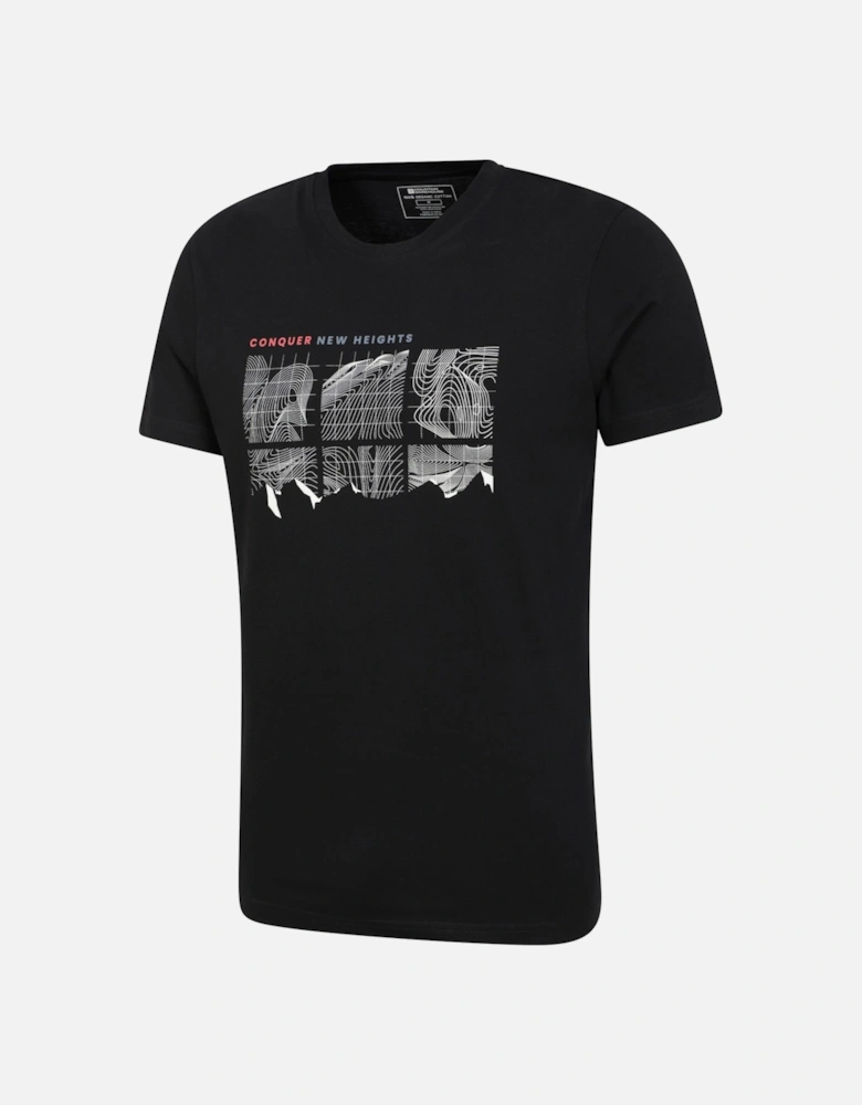 Mens Conquer New Heights Organic Cotton T-Shirt