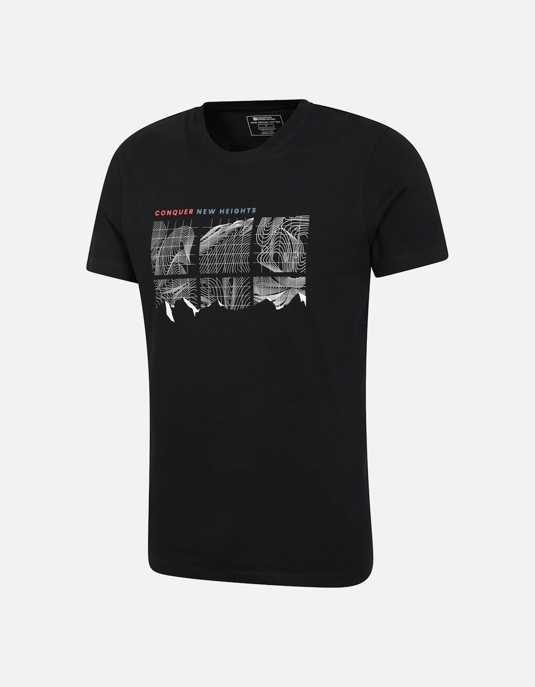 Mens Conquer New Heights Organic Cotton T-Shirt