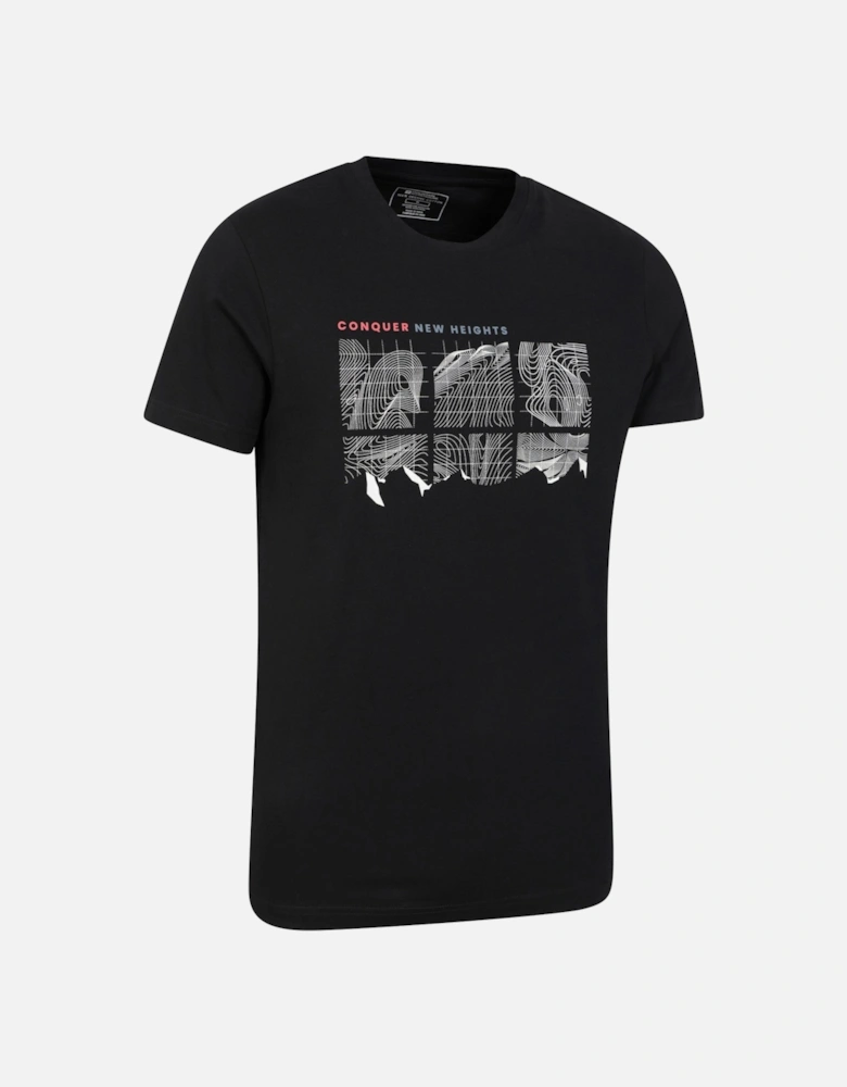 Mens Conquer New Heights Organic Cotton T-Shirt