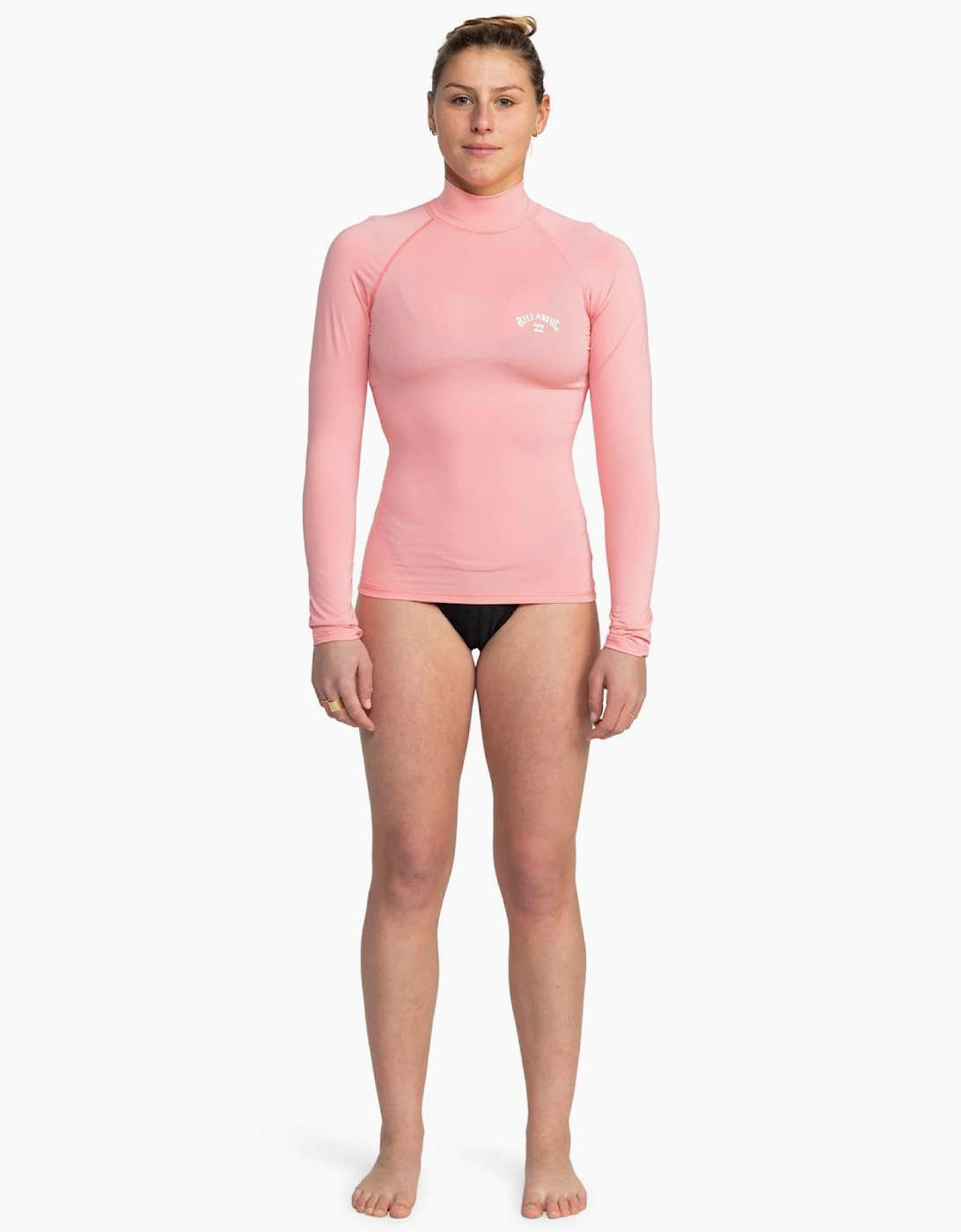 Billabong Women's Billabong Womens Tropic Surf Long Sleeve UPF50 Surf T-Shirt Surfing Rash Guard - Pink