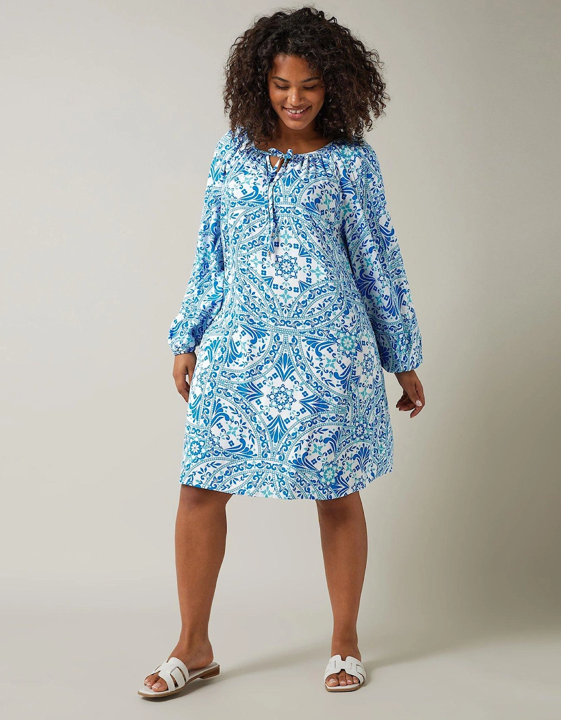 Tile Print Tunic Dress, 2 of 1