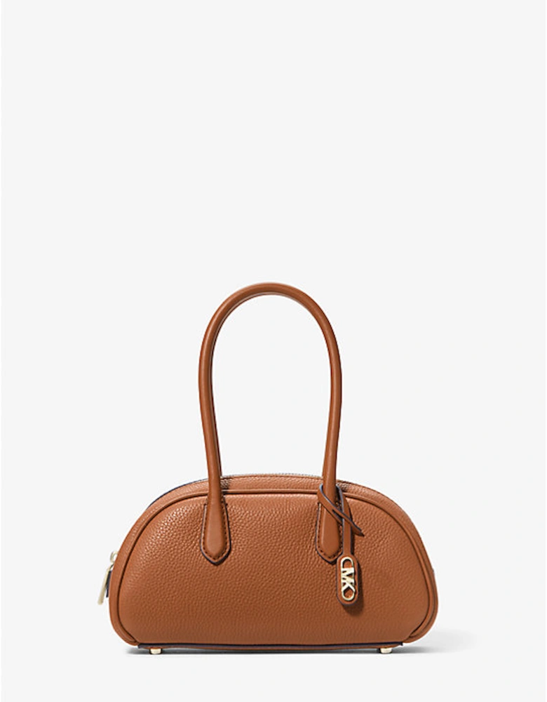 Lulu Small Pebbled Leather Satchel