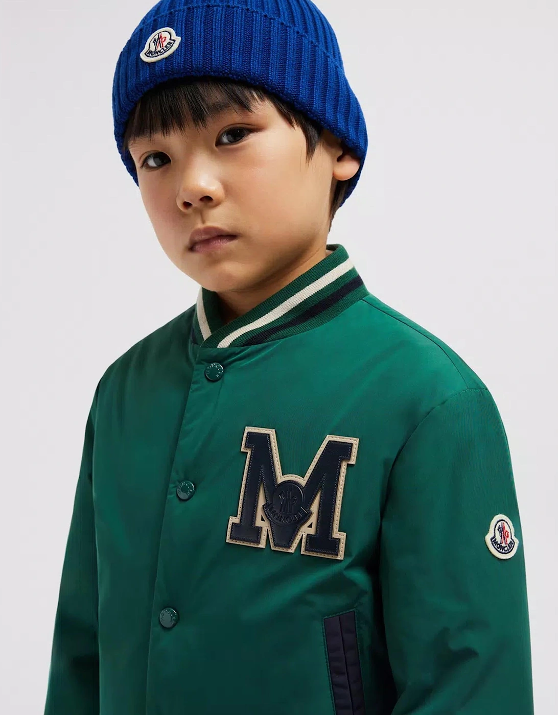 Kids Archive Logo Wool Hat Blue