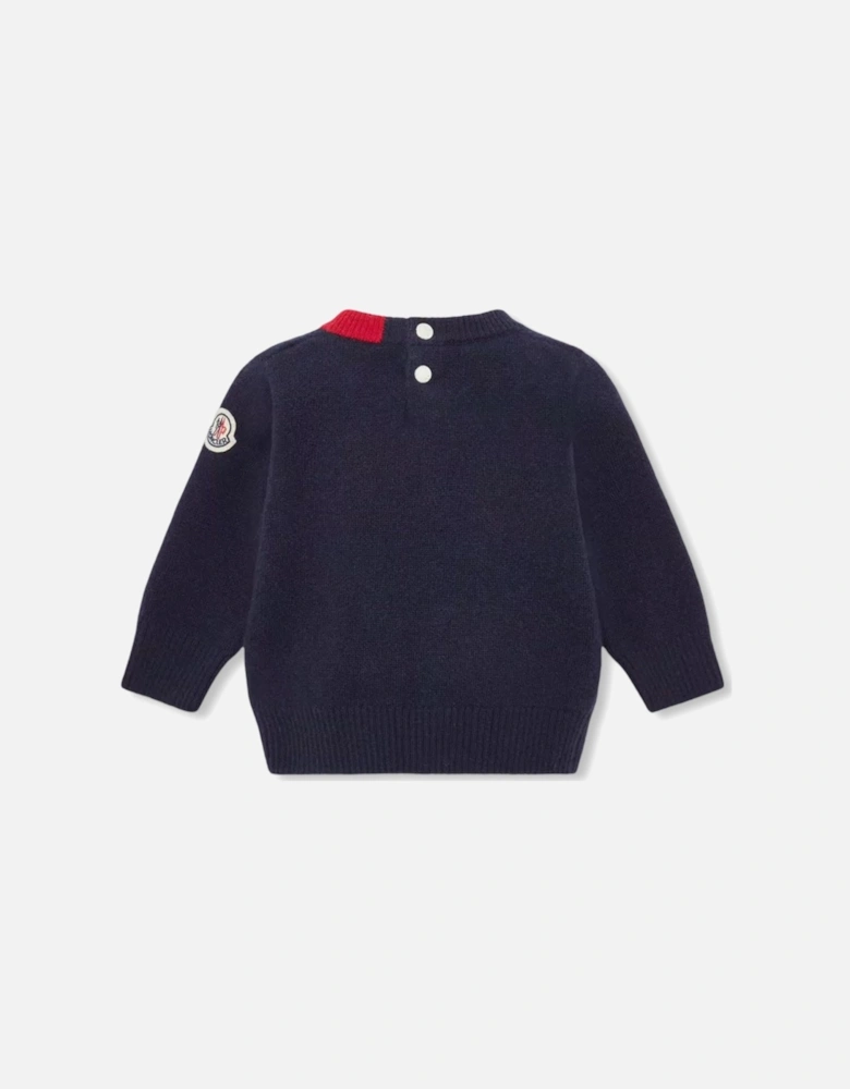 Baby RWB Neck Detail Sweatshirt Navy