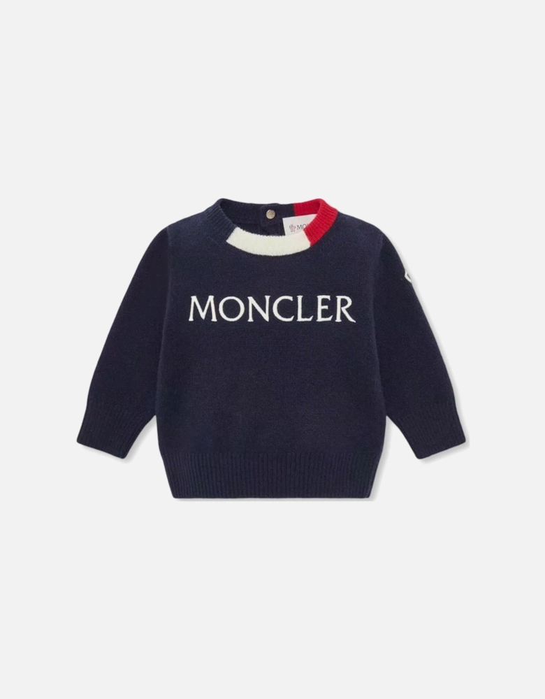 Baby RWB Neck Detail Sweatshirt Navy