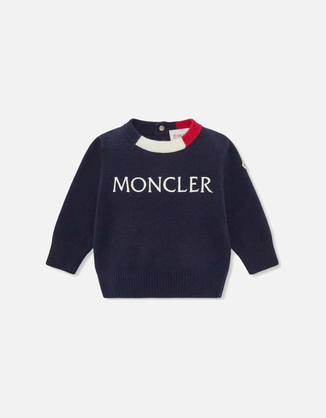 Baby RWB Neck Detail Sweatshirt Navy, 6 of 5