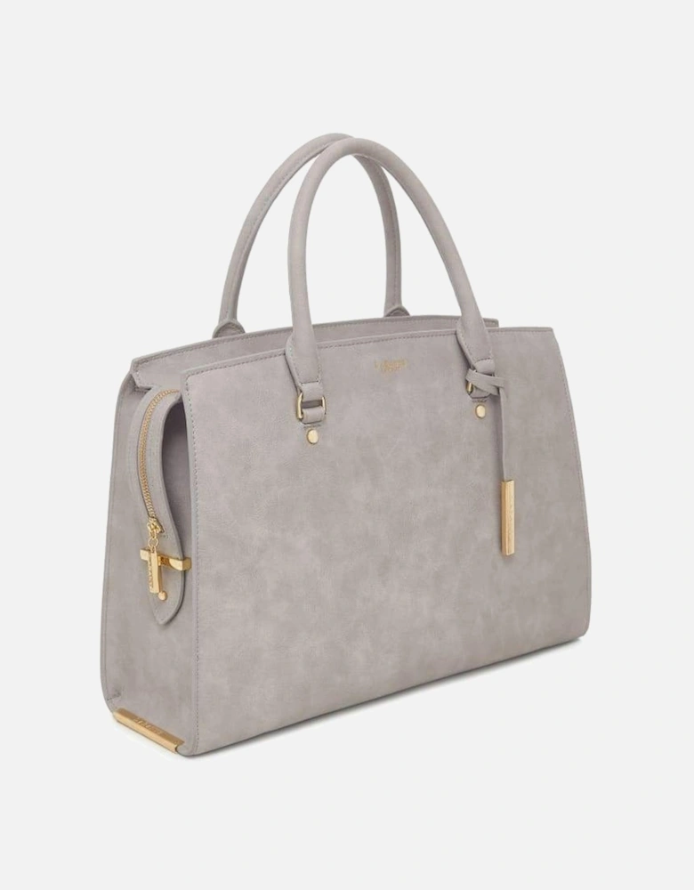 Aricia Grey Vegan Laptop Bag