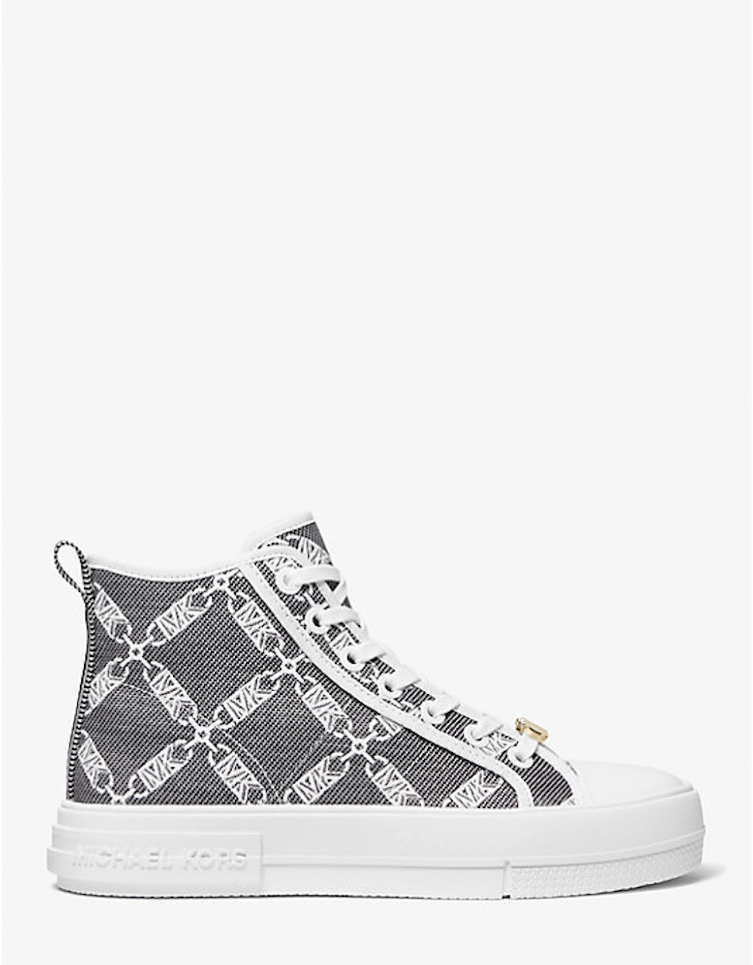 Evy Empire Logo Jacquard High-Top Sneaker