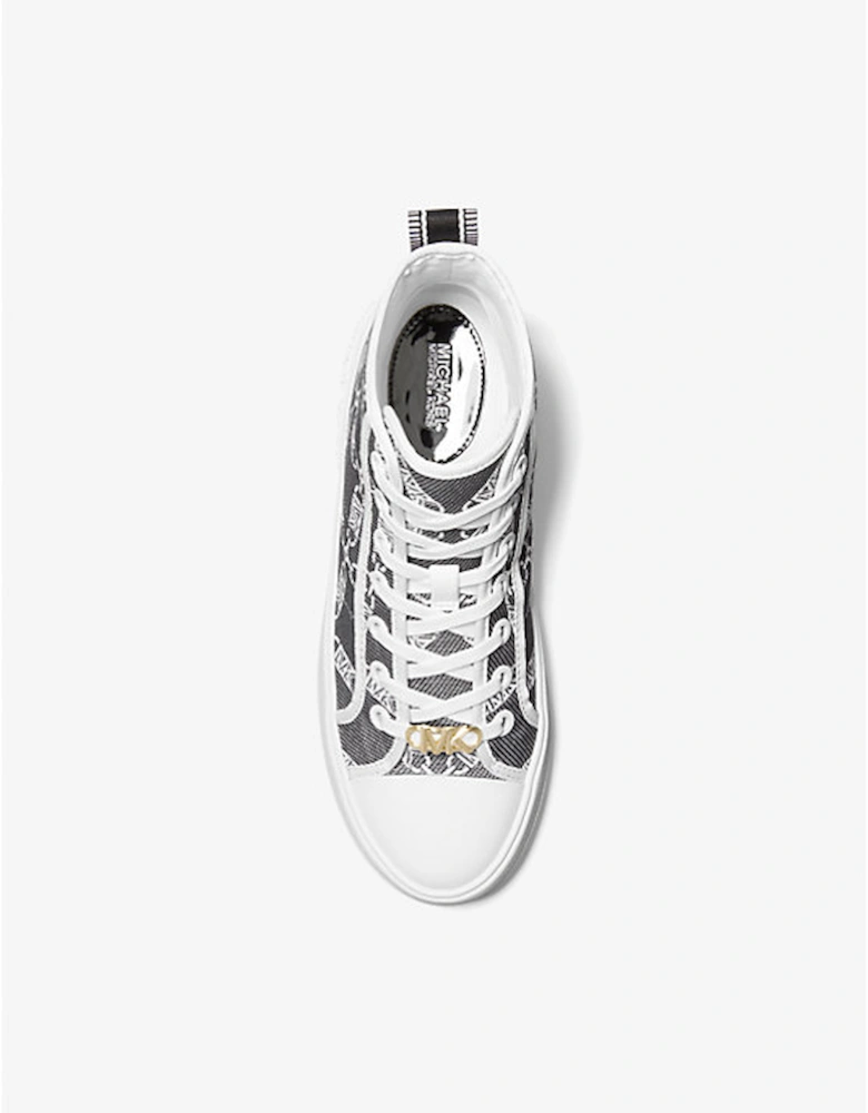 Evy Empire Logo Jacquard High-Top Sneaker