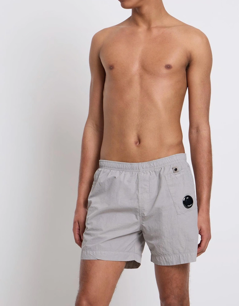 C.P. Company Utility Swim Pocket Lens Detail Swimshorts in Grey