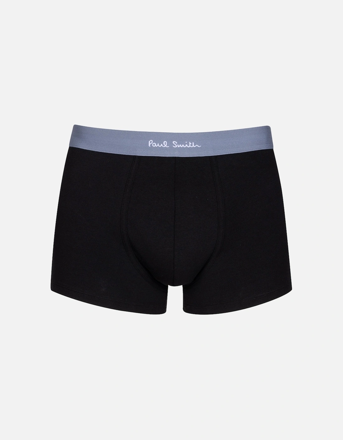 3-Pack Stripes & Letters Boxer Trunks, Black/Multi