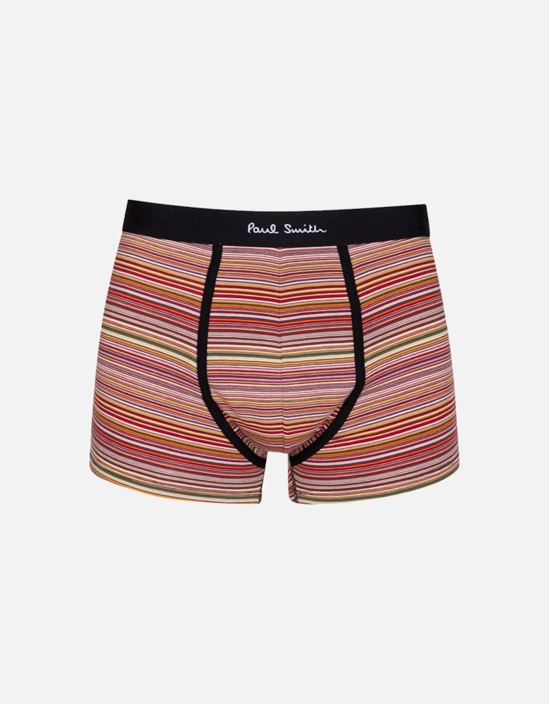 3-Pack Stripes & Letters Boxer Trunks, Black/Multi