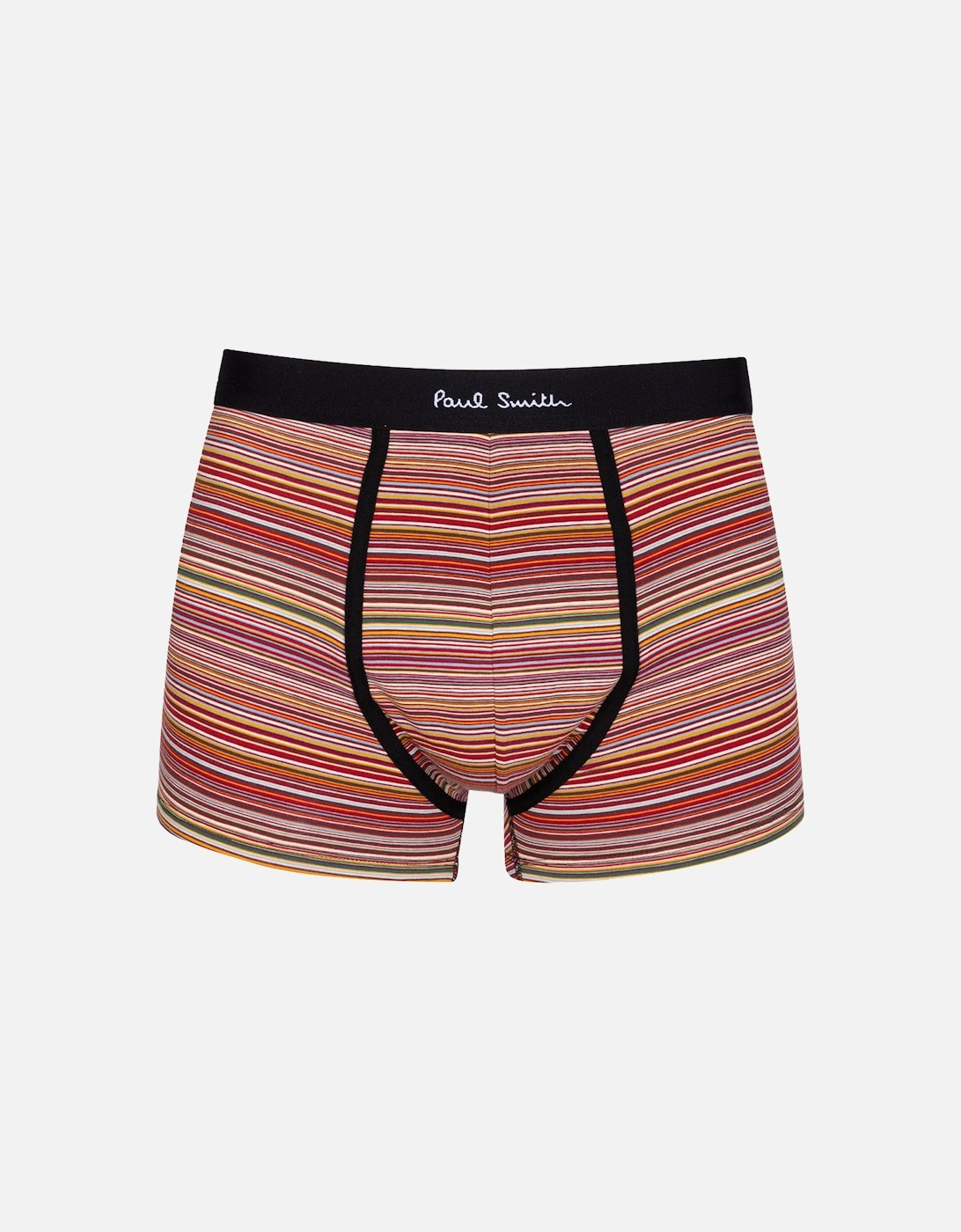 3-Pack Stripes & Letters Boxer Trunks, Black/Multi