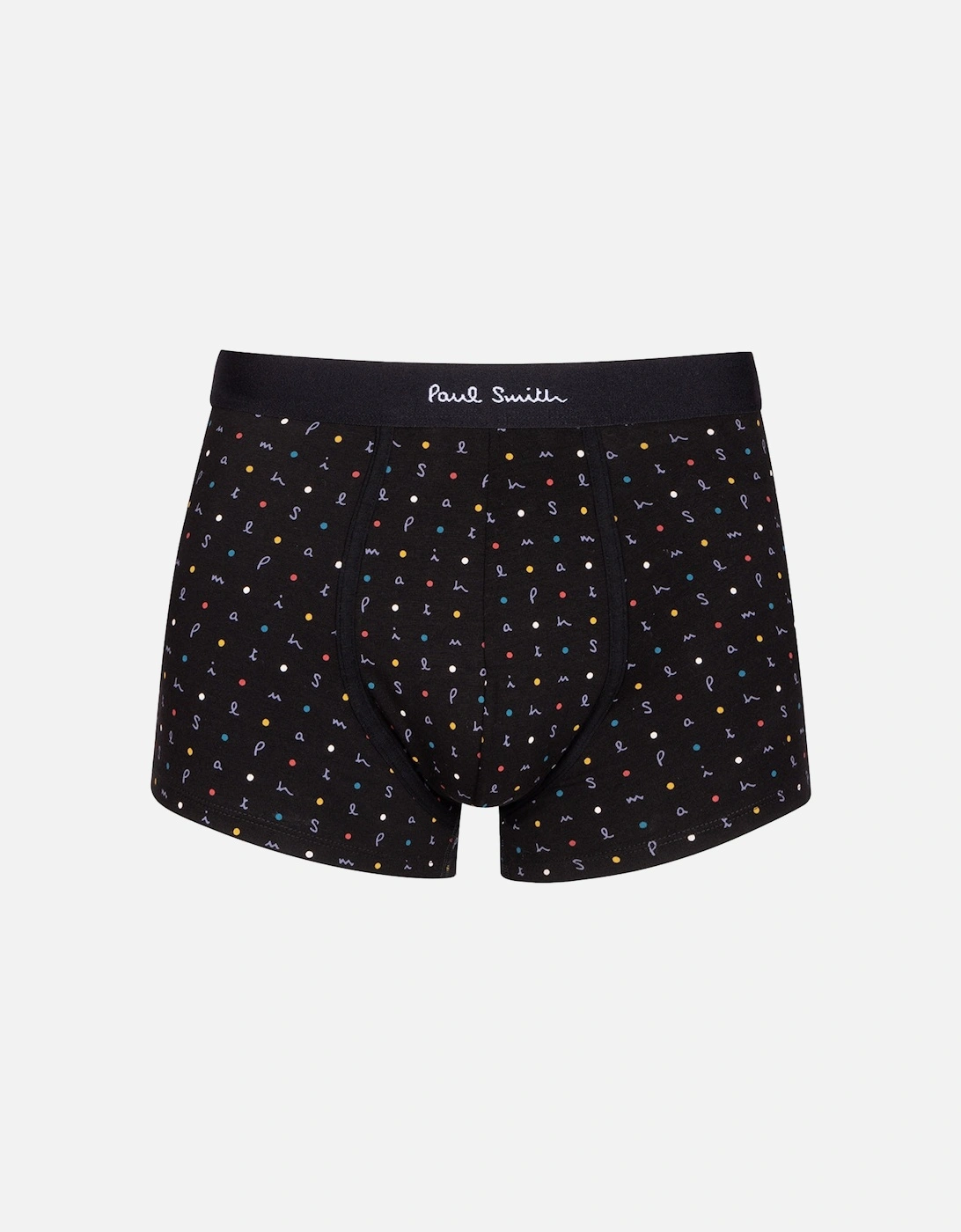 3-Pack Stripes & Letters Boxer Trunks, Black/Multi