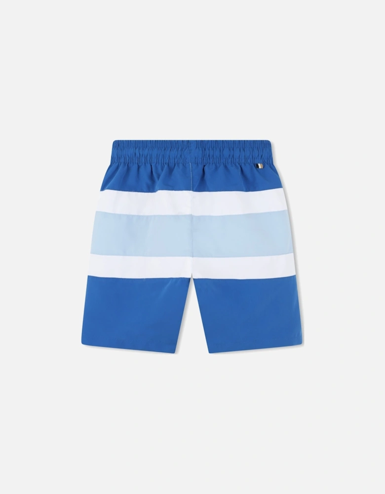 Blue Stripe Swim Shorts