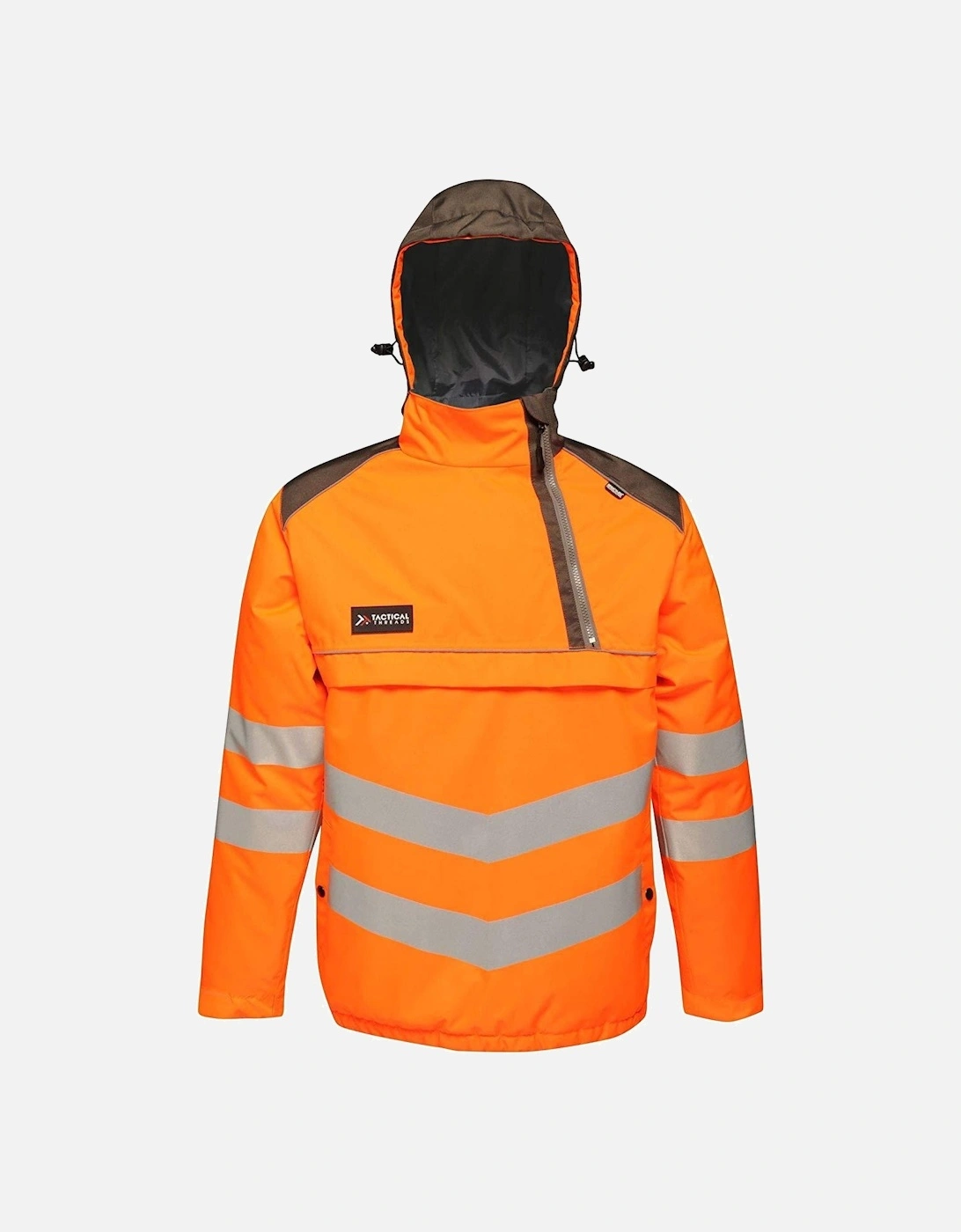 Mens Tactical Hi Vis Waterproof Reflective Overhead Bomber Jacket, 4 of 3