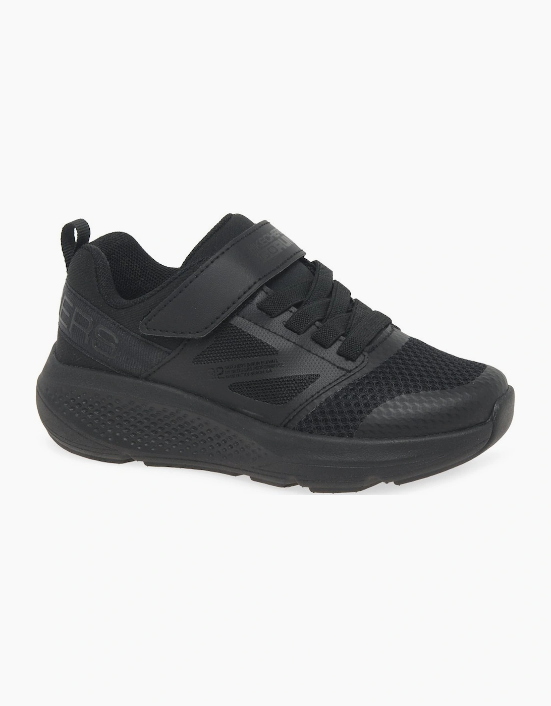 Skechers Girl's GO Run Elevate Kids Trainers - Black - Size: 1.5 (older)/F (Standard)