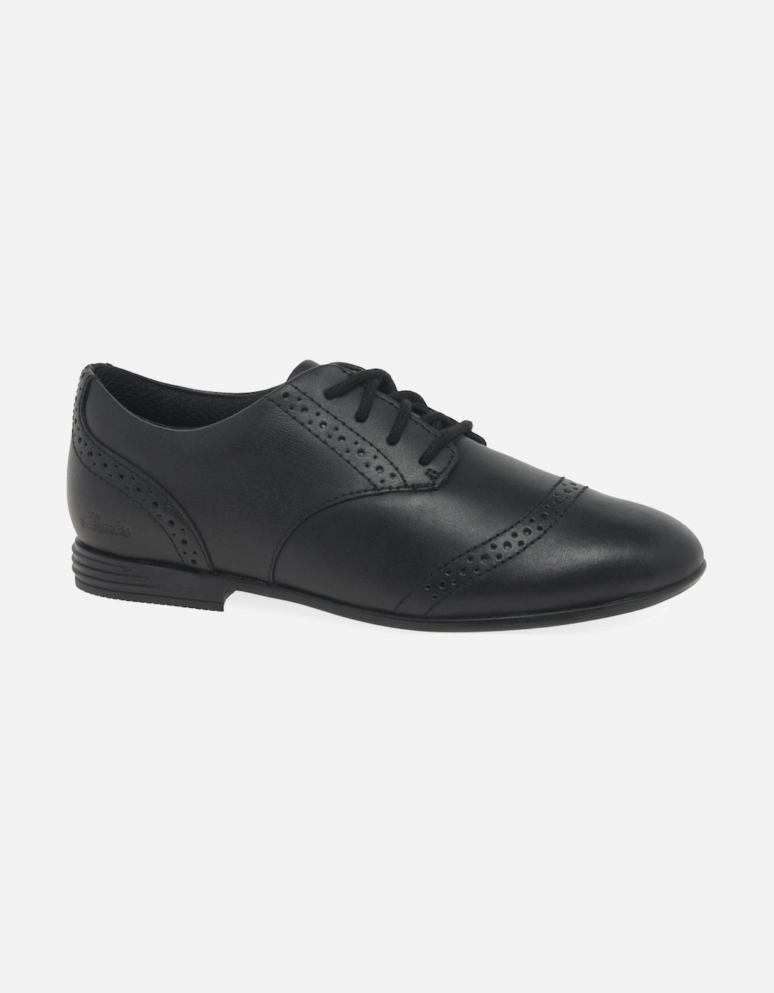 Finja Brogue O Girls School Shoes, 7 of 6