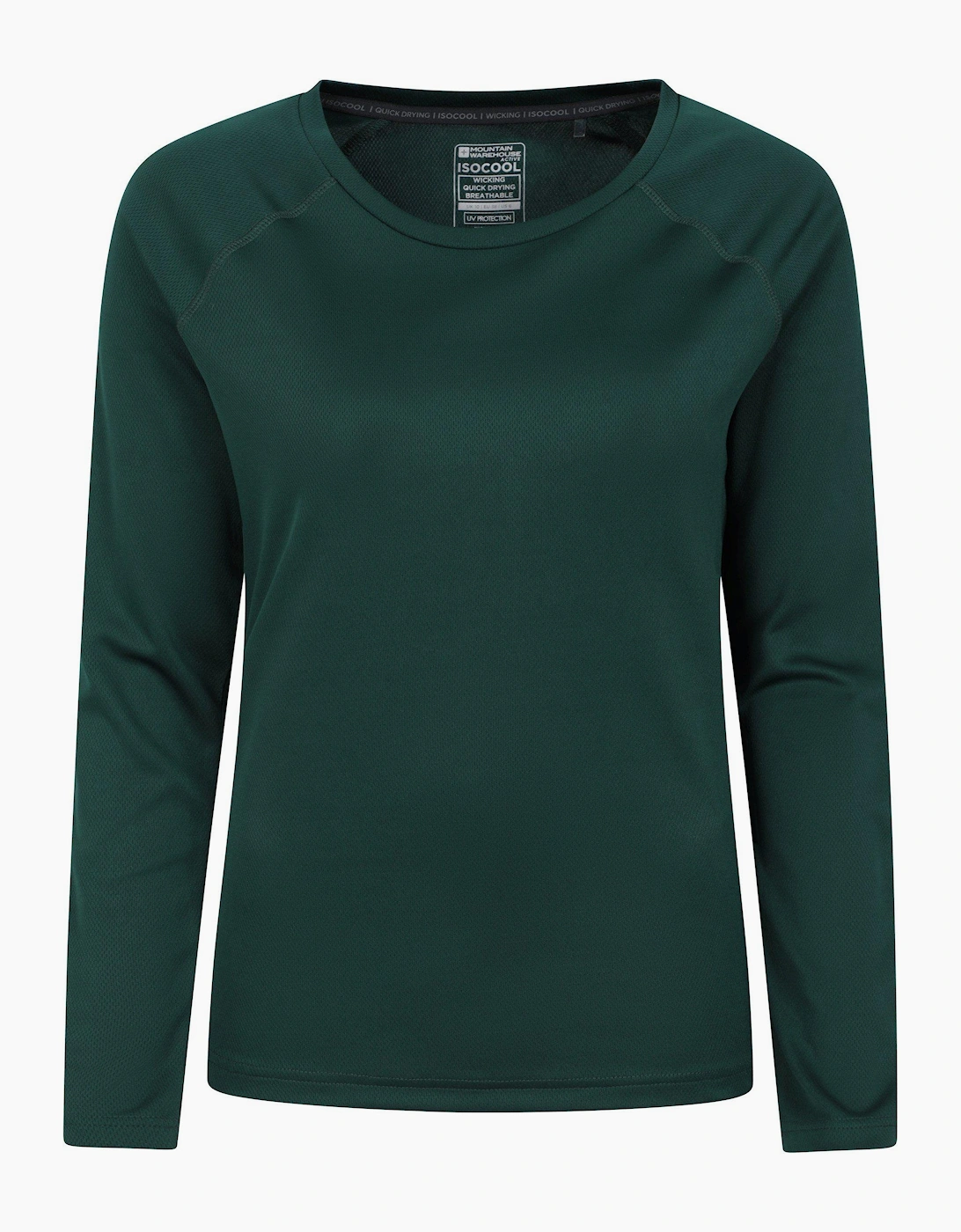 Mountain Warehouse Women's Green / Endurance Long-Sleeved Top - : 6 Size 6 Uk