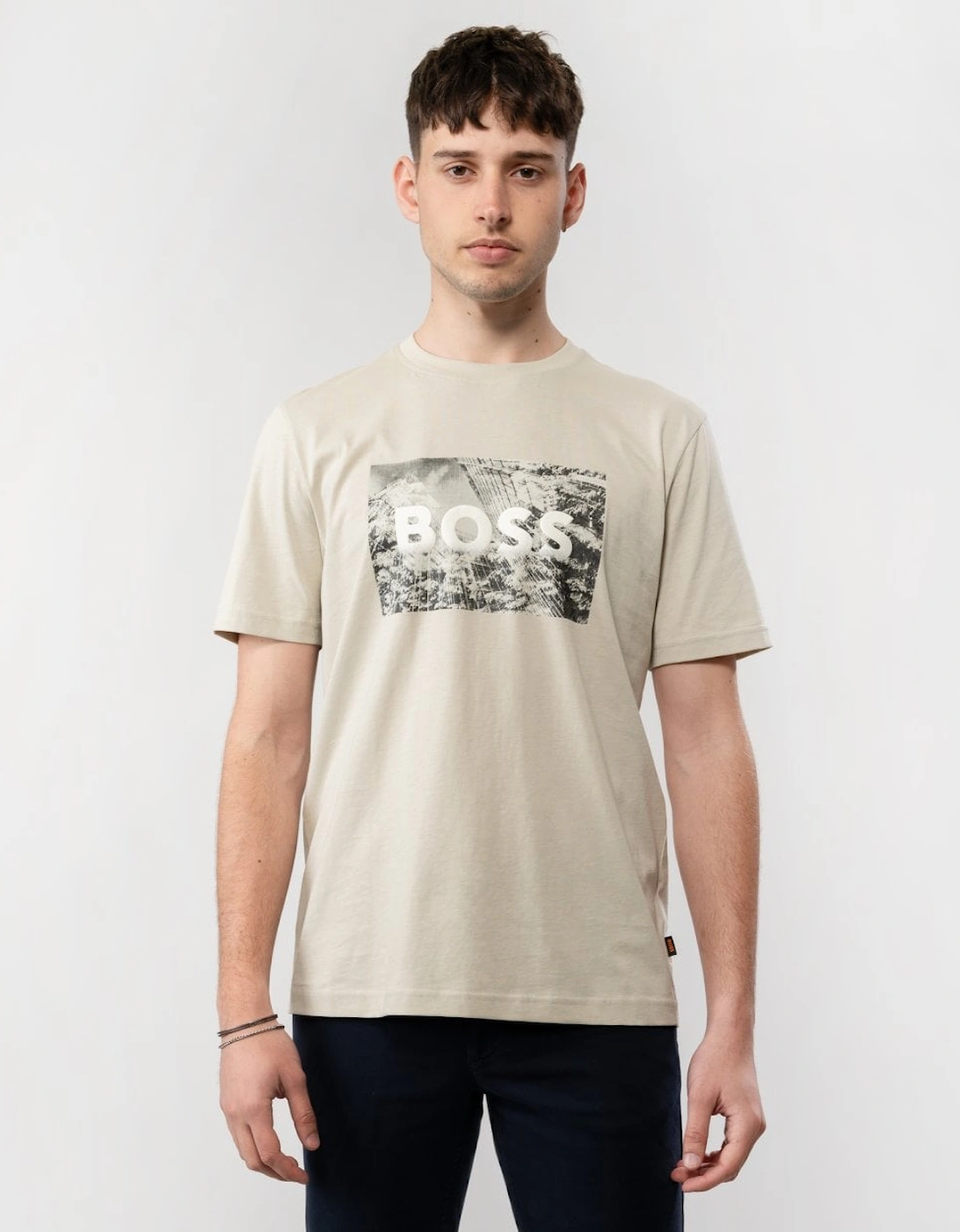 BOSS Orange Te Building Mens Graphic Print T-Shirt, 5 of 4