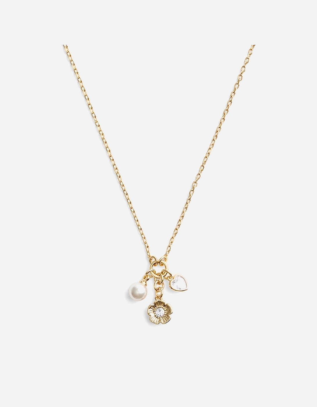 Cluster Gold-Tone Charm Necklace, 2 of 1