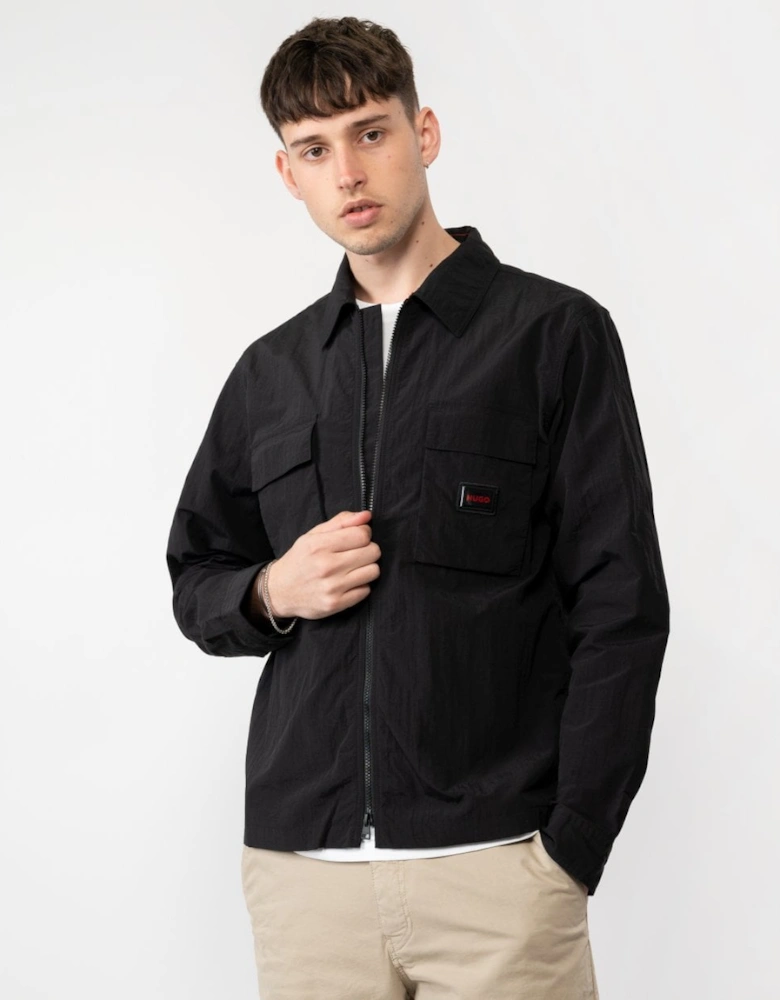 HUGO Eselio Mens Zip Overshirt