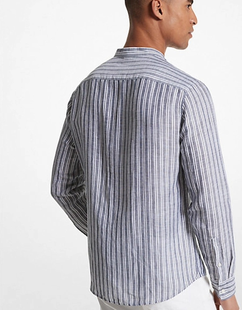 Striped Linen Blend Shirt