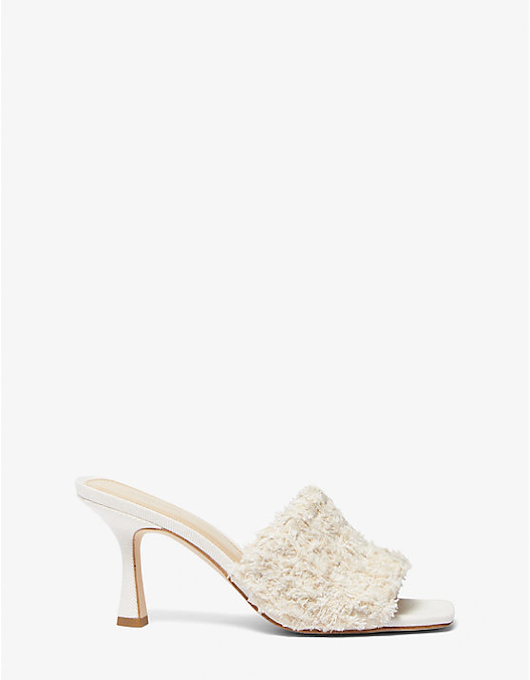 Tessa White Denim Mule Sandal