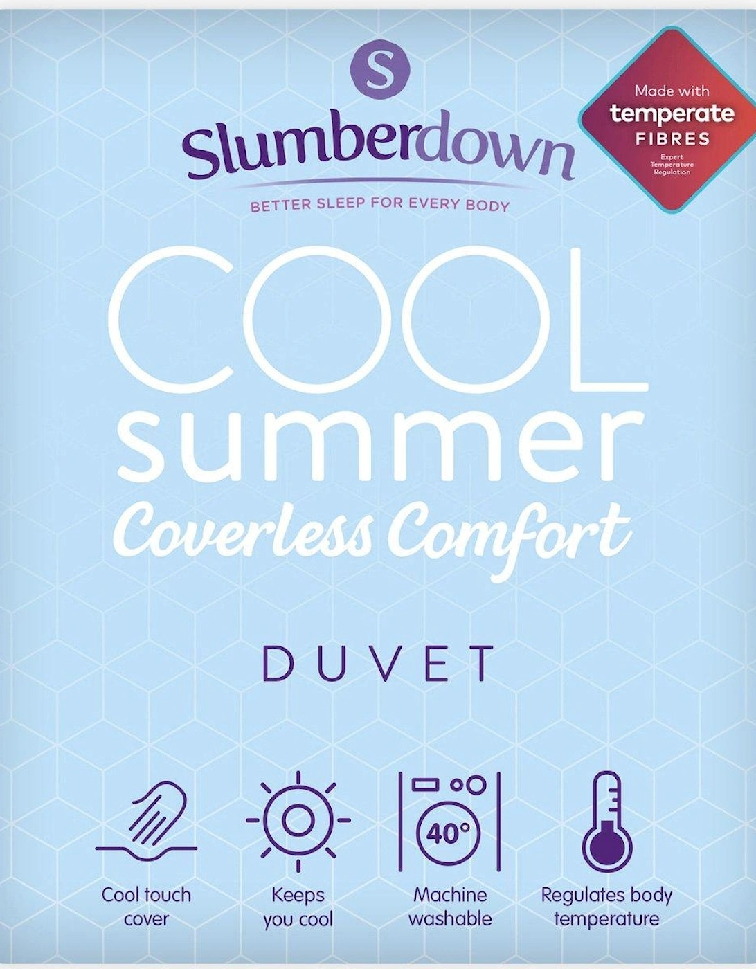 Cool Summer Coverless Comfort Duvet - Blue, 2 of 1