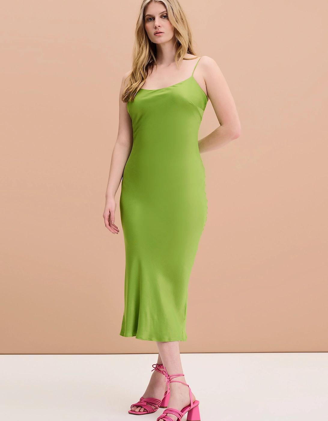 Walsh Slip Dress in Green