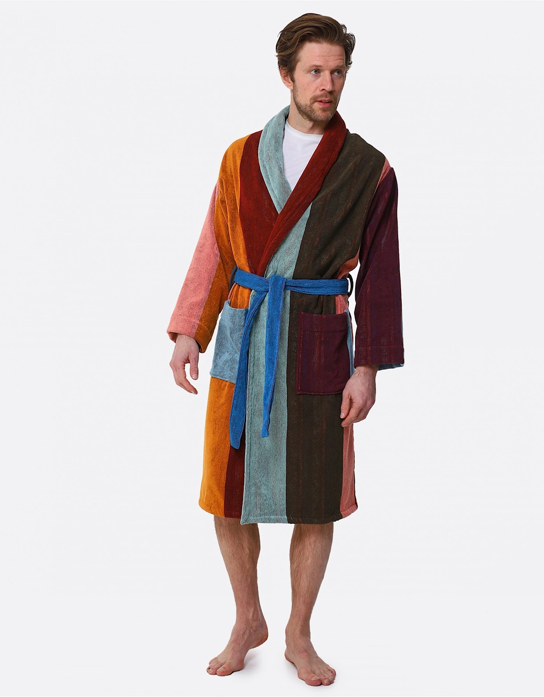 Artist Stripe Dressing Gown