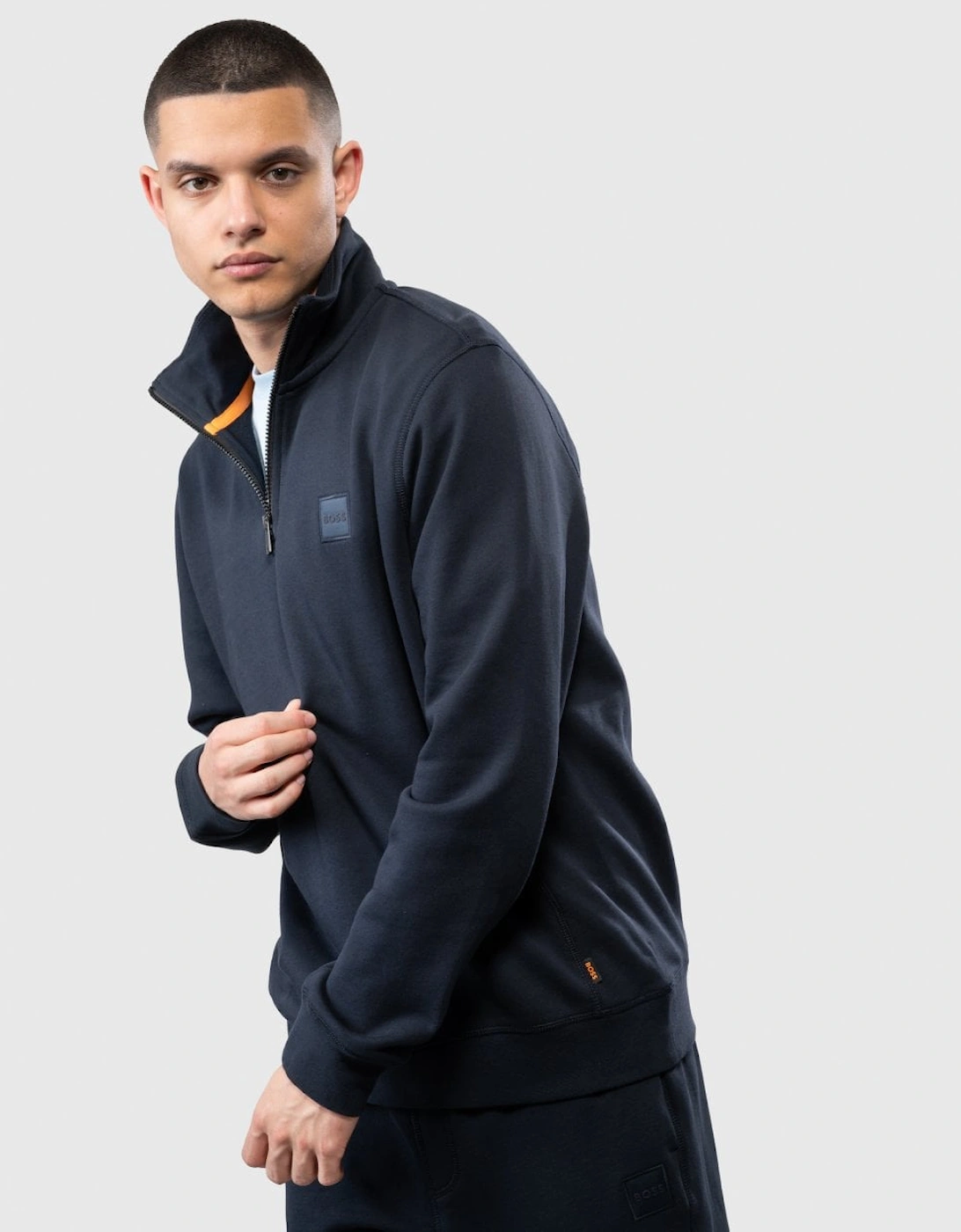 BOSS Zetrust Mens 1/4 Zip Sweatshirt