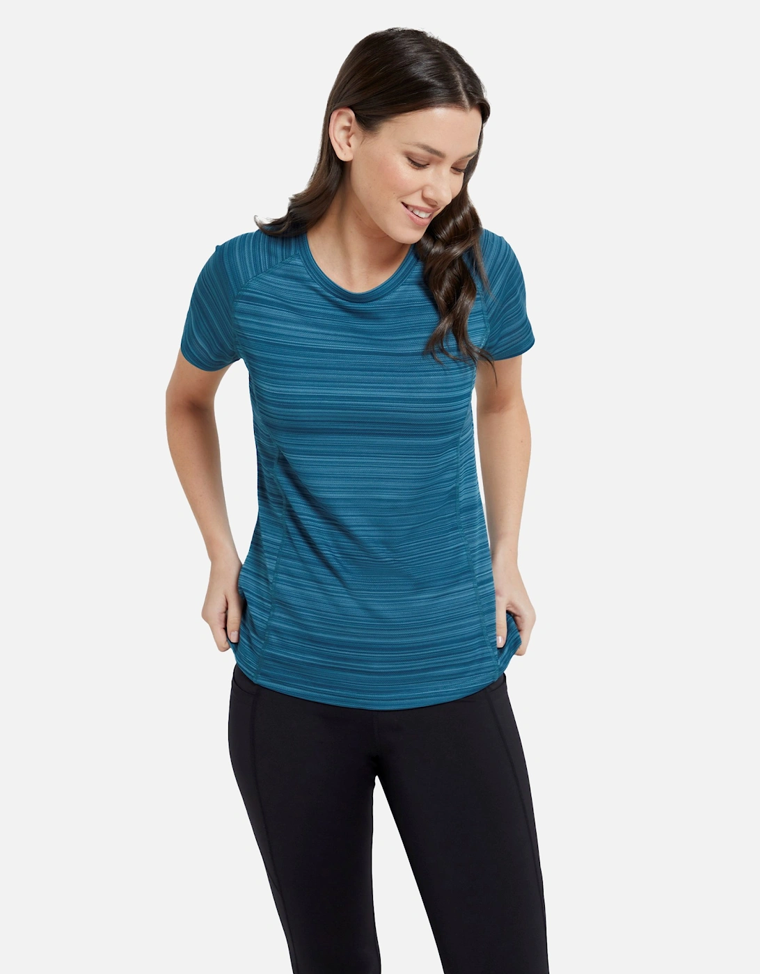 Womens/Ladies Endurance Striped T-Shirt