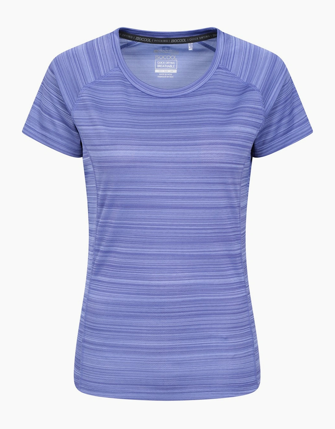 Mountain Warehouse Women's Blue / Endurance Striped T-Shirt - 14 Uk - Image 3