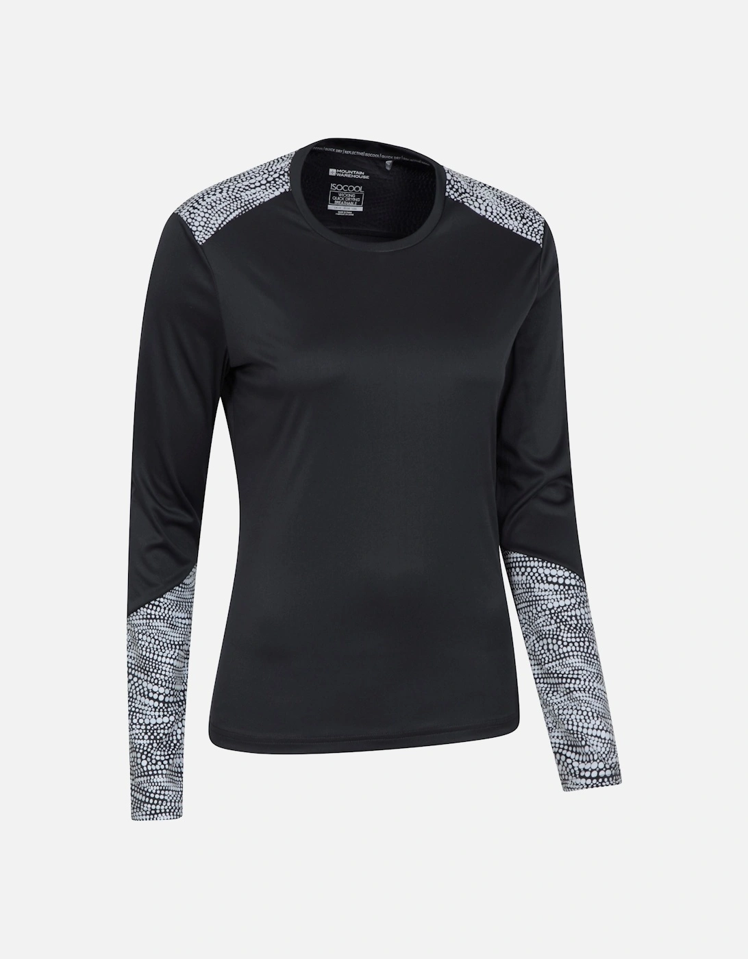 Womens/Ladies Reflective Long-Sleeved T-Shirt