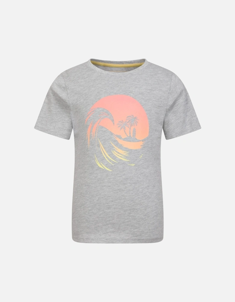 Childrens/Kids Beach Organic T-Shirt