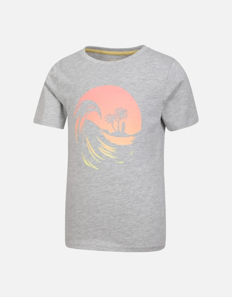 Childrens/Kids Beach Organic T-Shirt