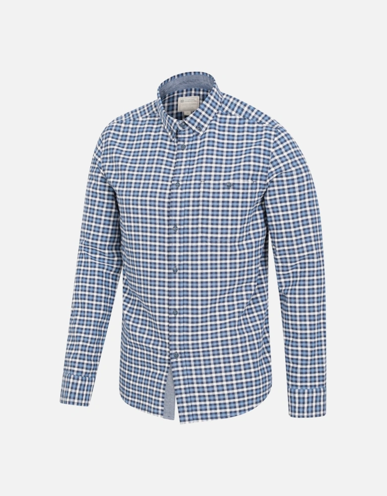 Mens Driftwood Checked Organic Shirt