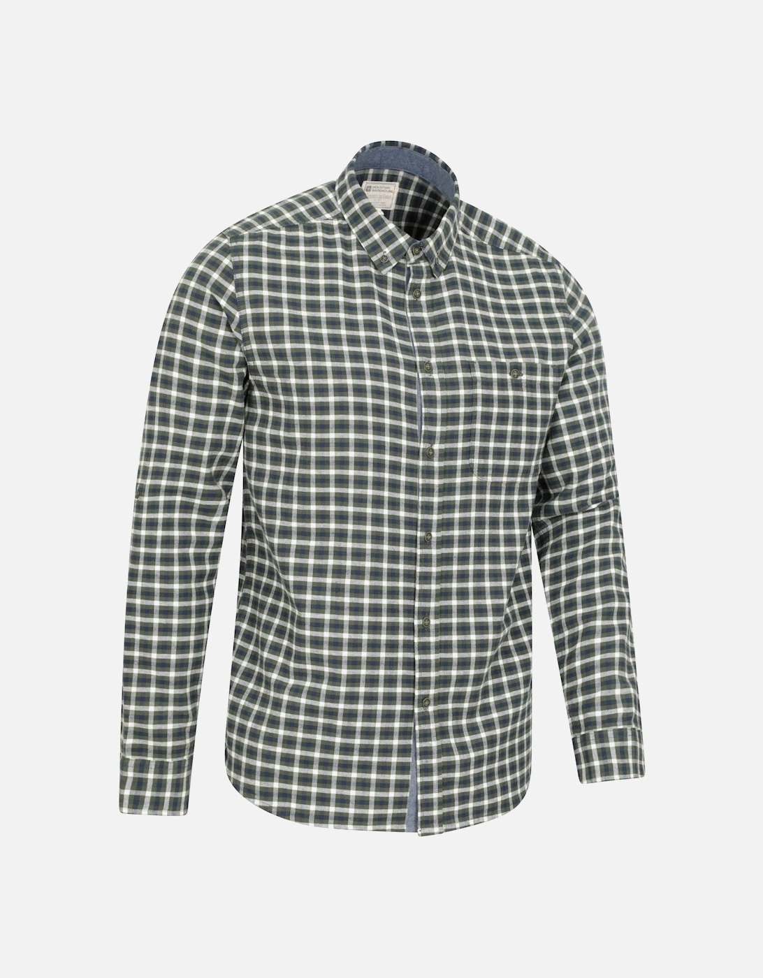 Mens Driftwood Checked Organic Shirt