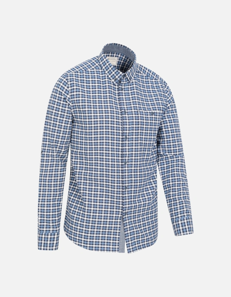 Mens Driftwood Checked Organic Shirt