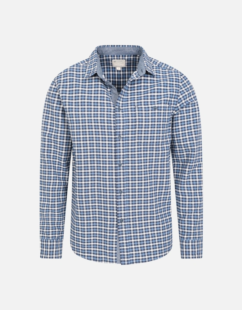 Mens Driftwood Checked Organic Shirt