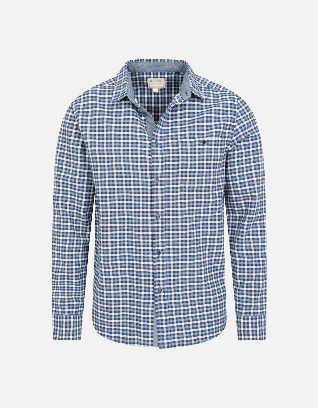 Mens Driftwood Checked Organic Shirt