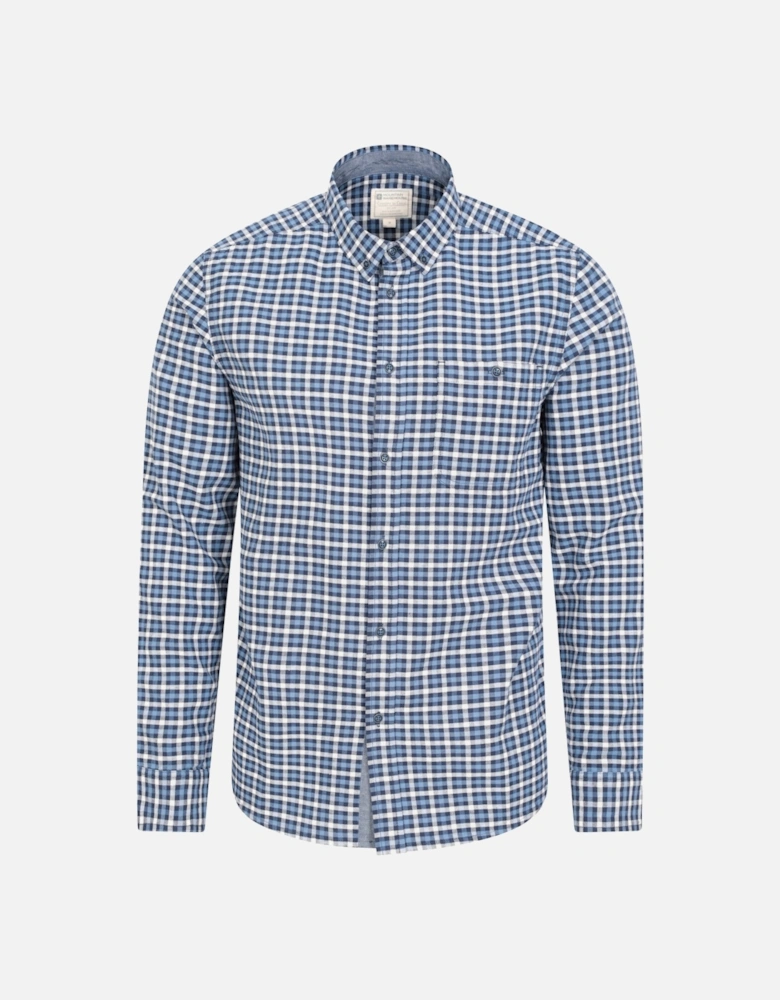 Mens Driftwood Checked Organic Shirt