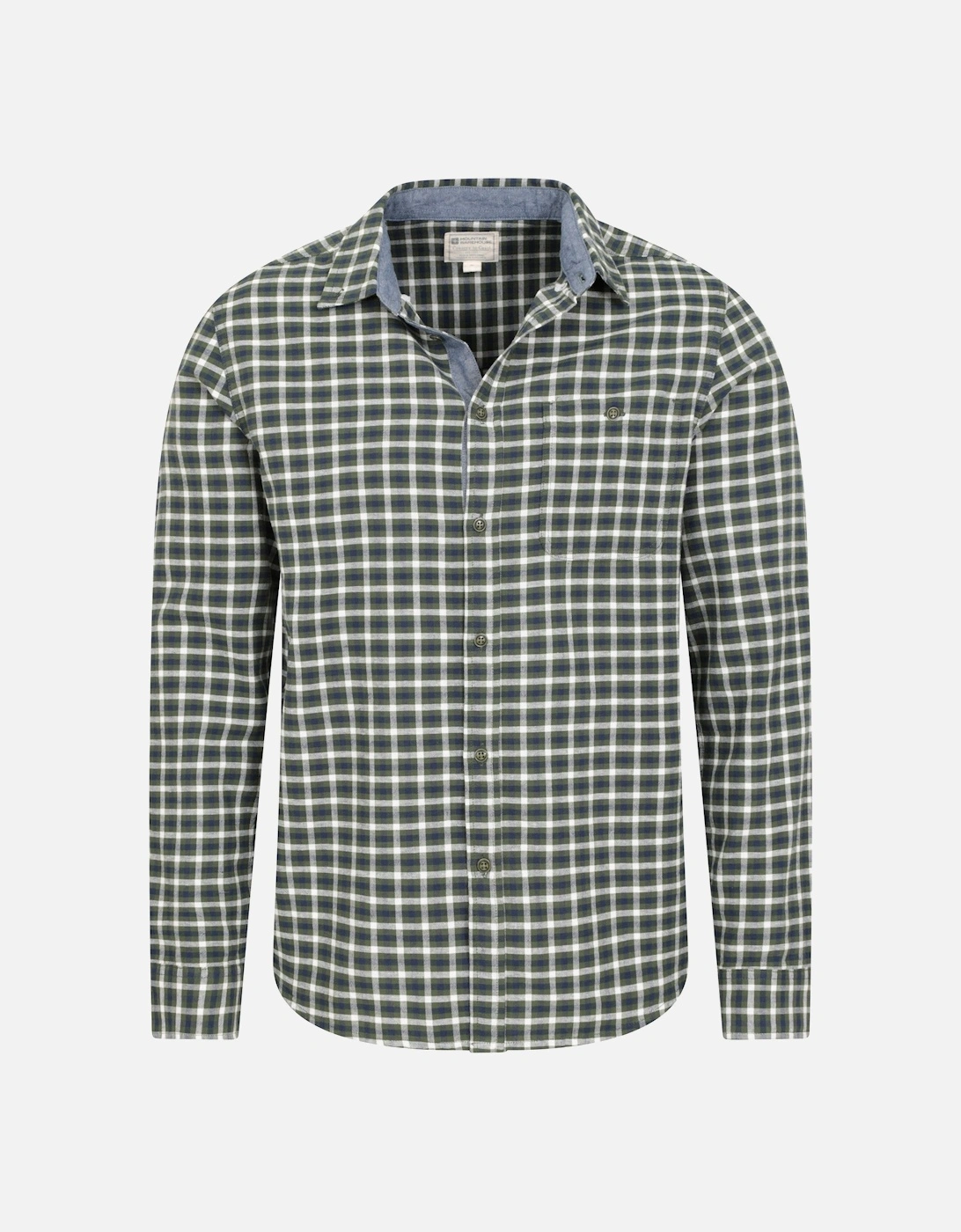 Mens Driftwood Checked Organic Shirt