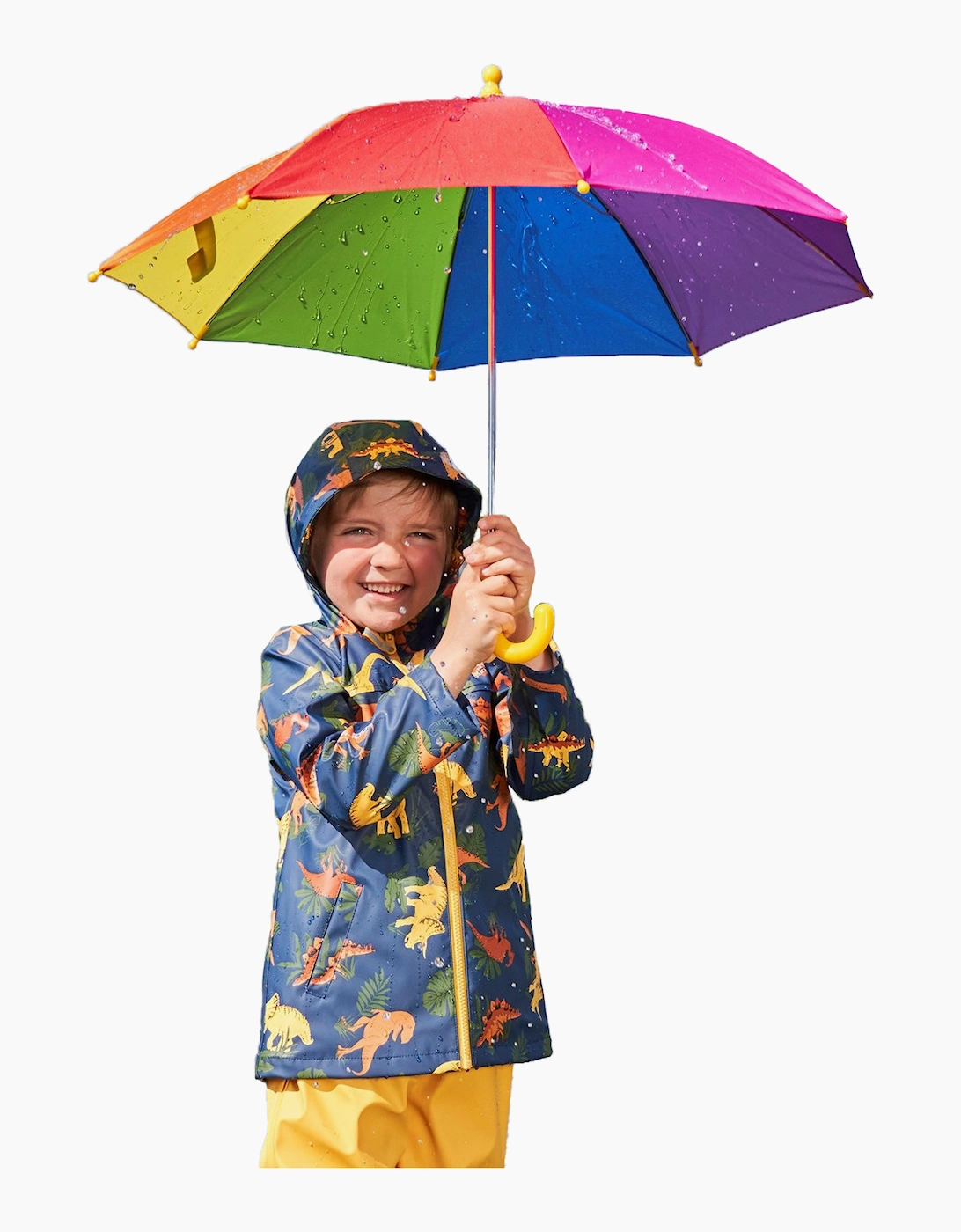 Mountain Warehouse Kids Rainbow Stick Umbrella - Multicoloured - One Size - Multicoloured - 100% Polyester - Image 3
