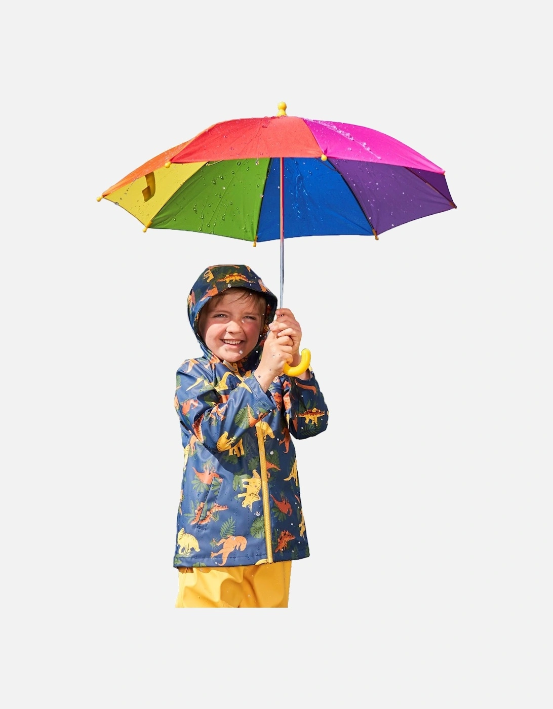 Childrens/Kids Rainbow Stick Umbrella