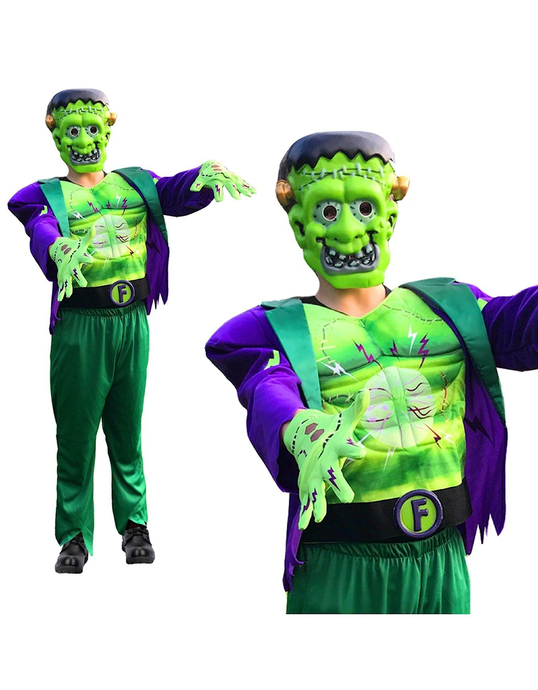 Light Up Frankie Stein Child Costume, 2 of 1