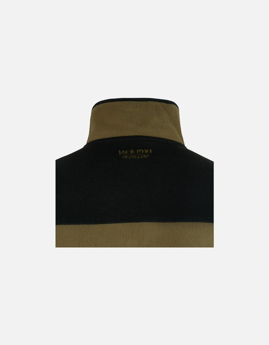 Snap Neck Fleece Top Dark Mustard